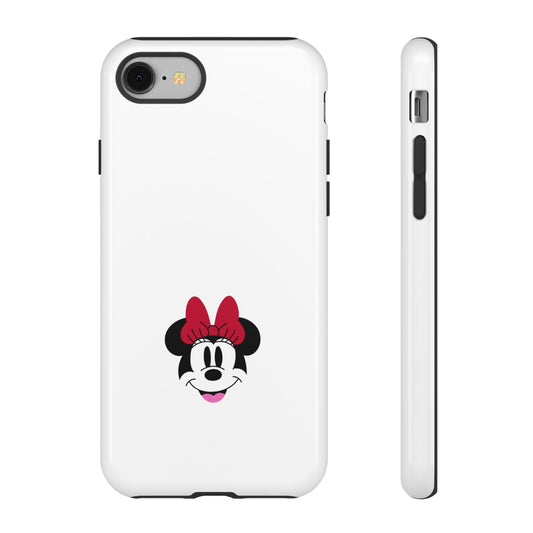 Minnie Mouse Tough Phone Case — Cute Red Bow Protective iPhone Cover