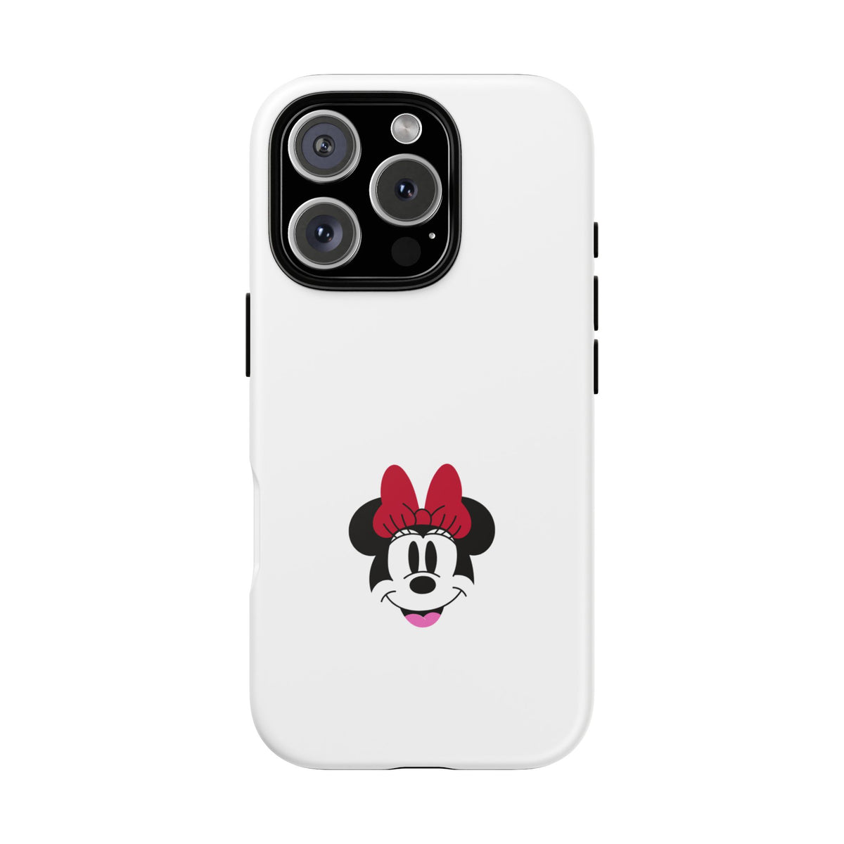 Minnie Mouse Tough Phone Case — Cute Red Bow Protective iPhone Cover