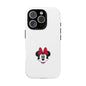 Minnie Mouse Tough Phone Case — Cute Red Bow Protective iPhone Cover