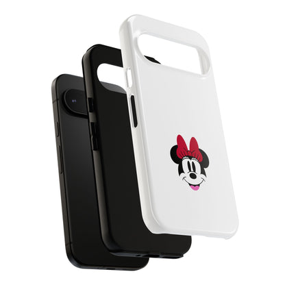 Minnie Mouse Tough Phone Case — Cute Red Bow Protective iPhone Cover