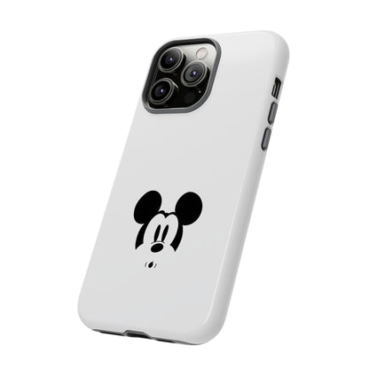 Mickey Face Phone Case - Minimal Cute Cartoon Protective Tough Case