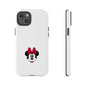 Minnie Mouse Tough Phone Case — Cute Red Bow Protective iPhone Cover