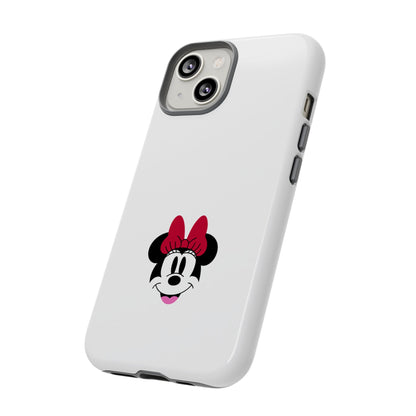 Minnie Mouse Tough Phone Case — Cute Red Bow Protective iPhone Cover