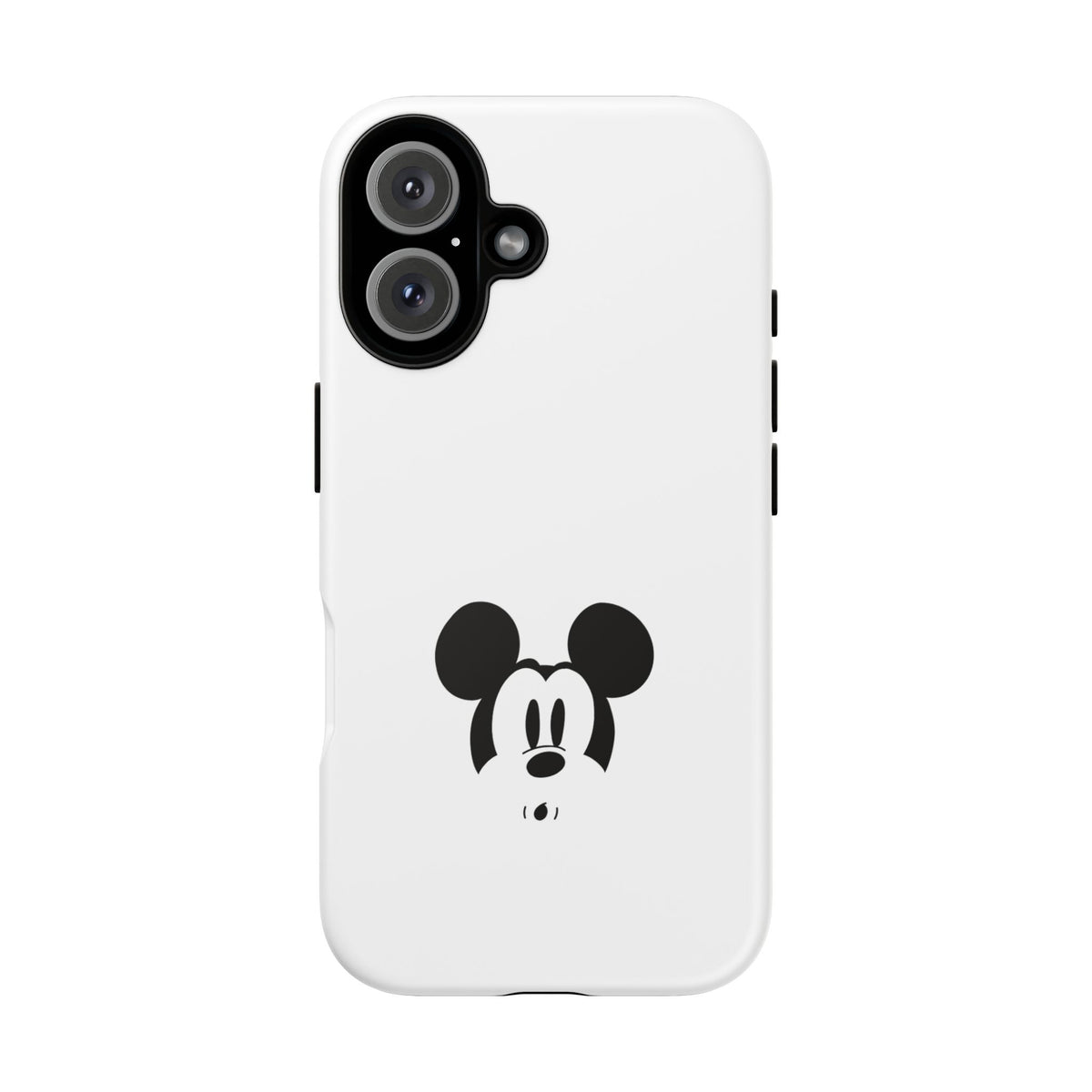 Mickey Face Phone Case - Minimal Cute Cartoon Protective Tough Case