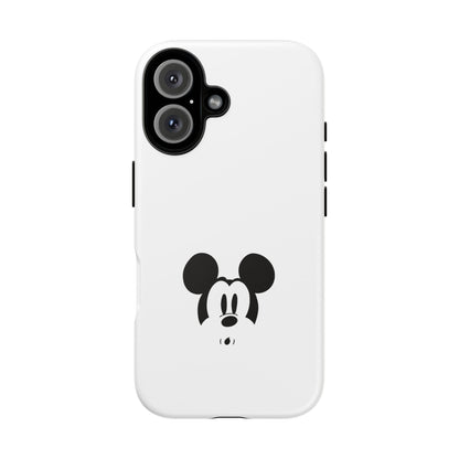 Mickey Face Phone Case - Minimal Cute Cartoon Protective Tough Case