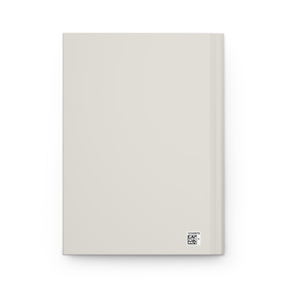 Hardcover Journal — 'Work in Silence' Striped Matte Notebook