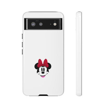 Minnie Mouse Tough Phone Case — Cute Red Bow Protective iPhone Cover