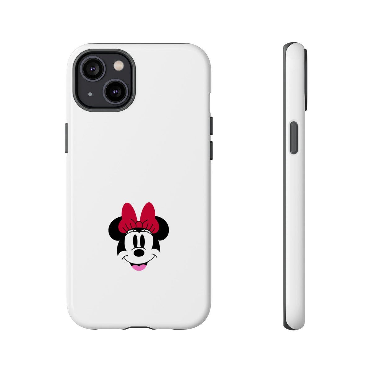 Minnie Mouse Tough Phone Case — Cute Red Bow Protective iPhone Cover
