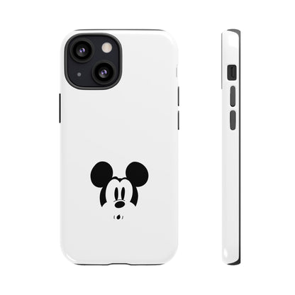 Mickey Face Phone Case - Minimal Cute Cartoon Protective Tough Case