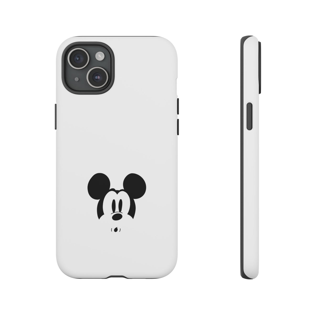 Mickey Face Phone Case - Minimal Cute Cartoon Protective Tough Case