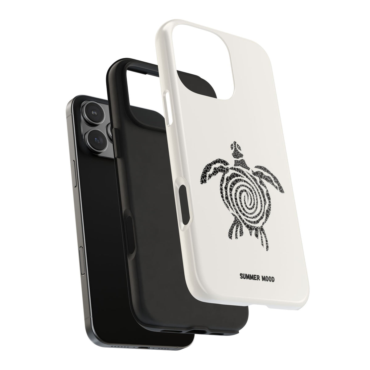 Turtle Spiral Tough Phone Case — "Summer Mood" Protective iPhone Cover