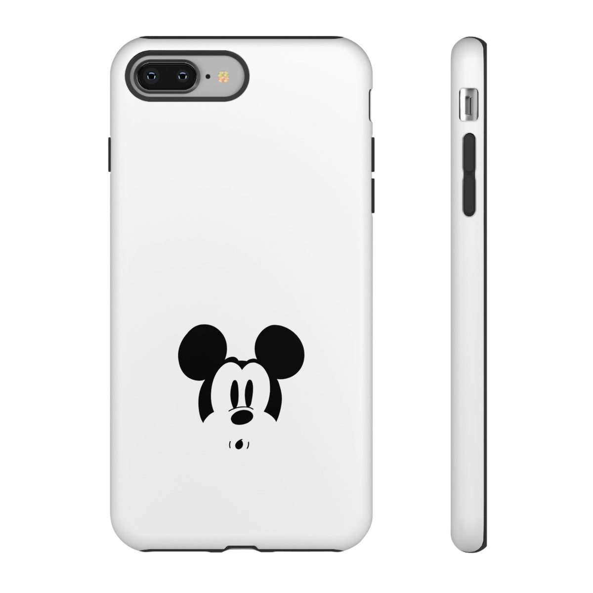Mickey Face Phone Case - Minimal Cute Cartoon Protective Tough Case