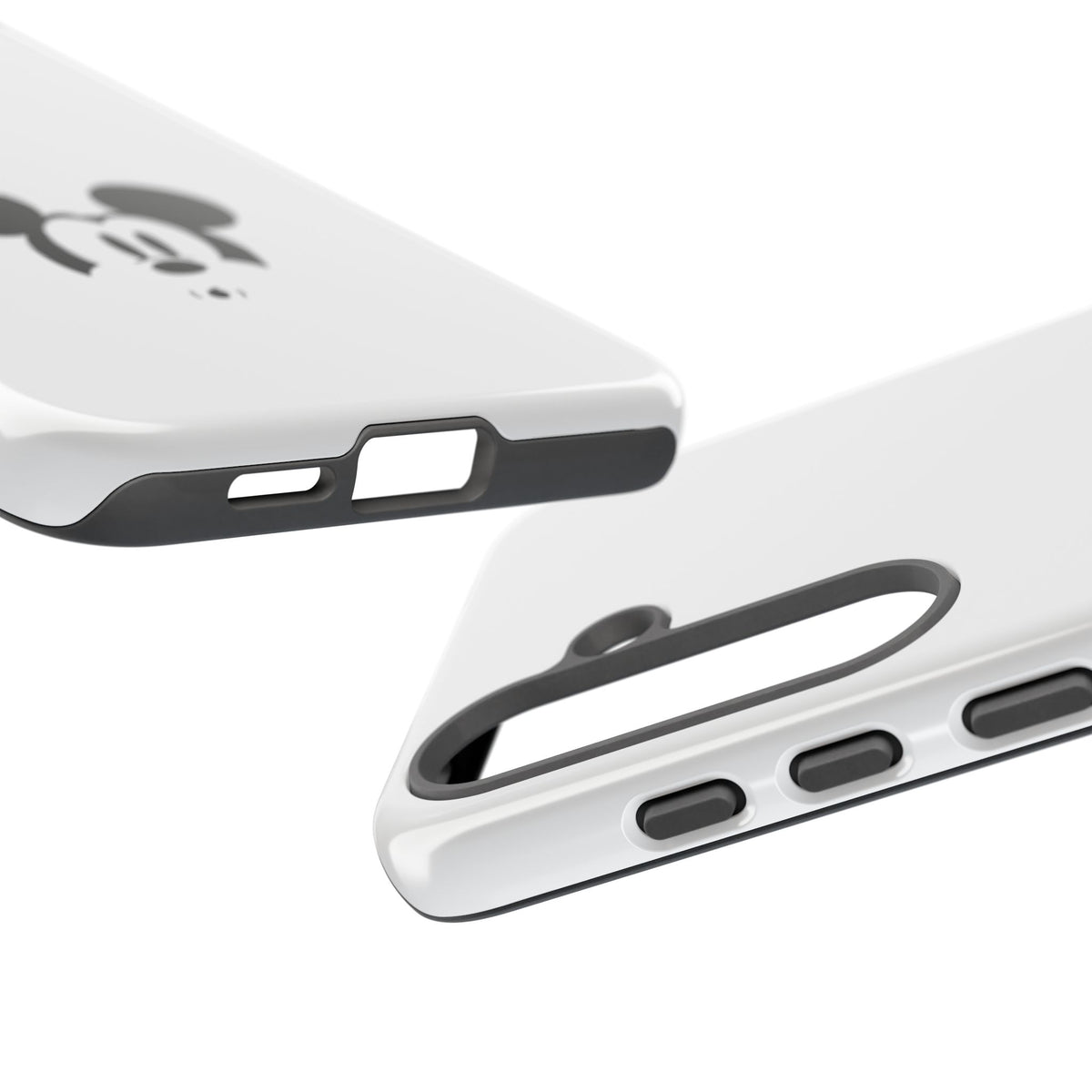 Mickey Face Phone Case - Minimal Cute Cartoon Protective Tough Case