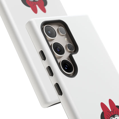 Minnie Mouse Tough Phone Case — Cute Red Bow Protective iPhone Cover