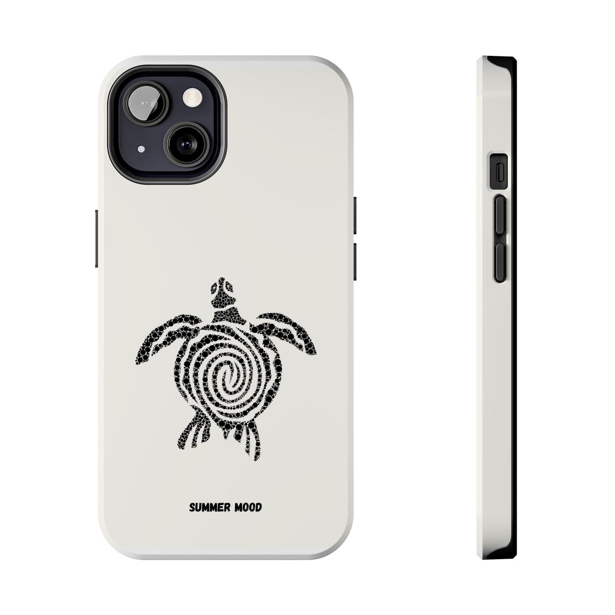 Turtle Spiral Tough Phone Case — "Summer Mood" Protective iPhone Cover