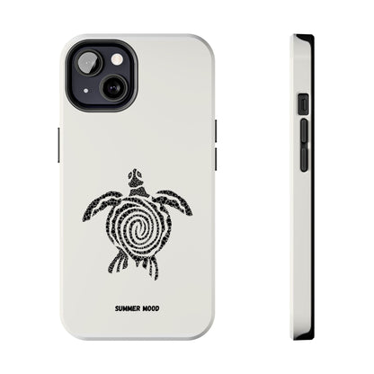 Turtle Spiral Tough Phone Case — "Summer Mood" Protective iPhone Cover
