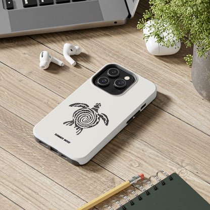Turtle Spiral Tough Phone Case — "Summer Mood" Protective iPhone Cover