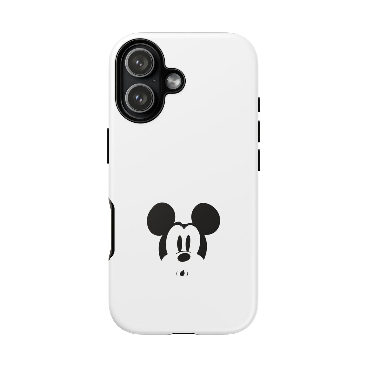 Mickey Face Phone Case - Minimal Cute Cartoon Protective Tough Case