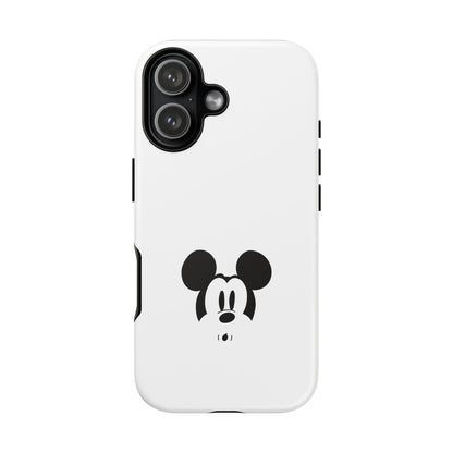 Mickey Face Phone Case - Minimal Cute Cartoon Protective Tough Case