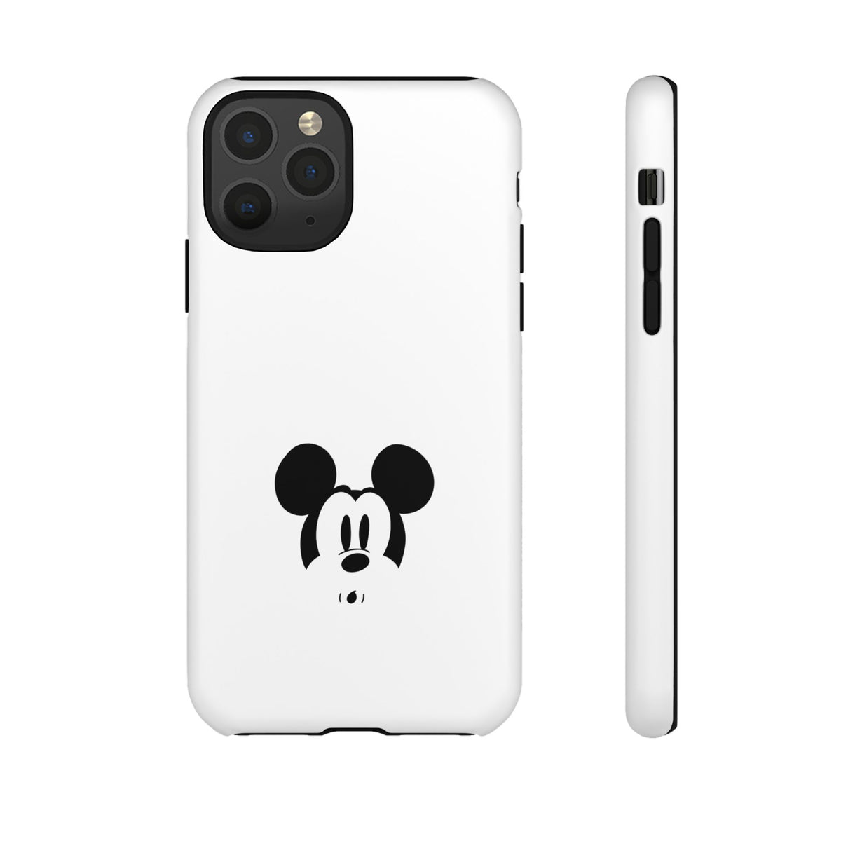 Mickey Face Phone Case - Minimal Cute Cartoon Protective Tough Case