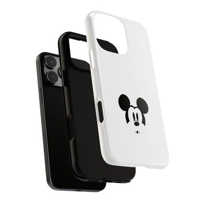 Mickey Face Phone Case - Minimal Cute Cartoon Protective Tough Case