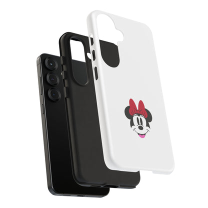 Minnie Mouse Tough Phone Case — Cute Red Bow Protective iPhone Cover